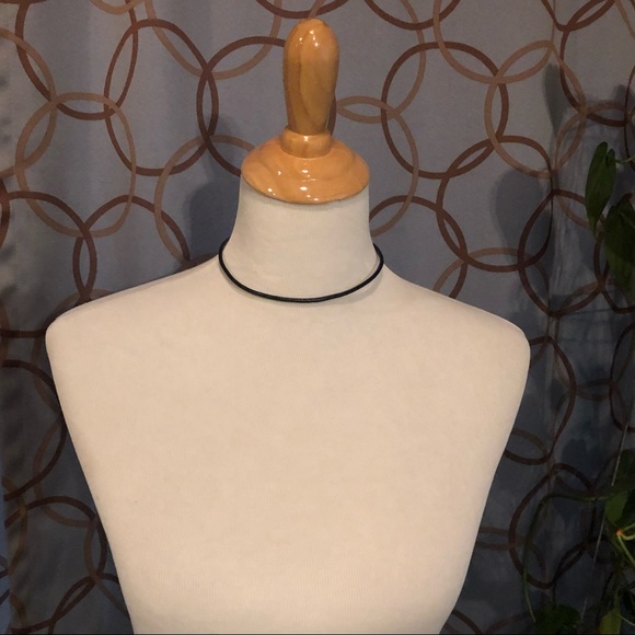 PremierDesignsBlackLeatherLikeNecklace